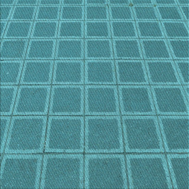 Ahgly Company Machine Washable Indoor Square Transitional Dark Cyan Green Area Rugs, 4' Square