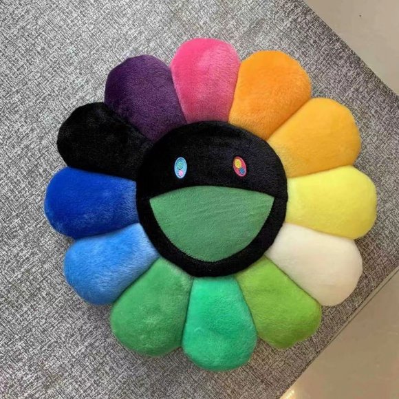Murakami Takashi Colorful Sunflower Pillow Sofa Cushion Plush Toy Home Decoration