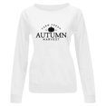 thumbnail image 4 of Hauts pour Femmes Décontractés et Habillés 2023 Mode Imprimée Manches Longues Amples Col Rond Chandails à Capuchon Décontractés Blouse Costumes d'Halloween pour Femmes en Liquidation, 4 of 5