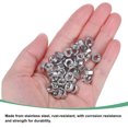 thumbnail image 2 of Uxcell 50 Pack Metric Hex Nuts M5 x 0.8mm Thread Stainless Steel Hexagon Nut for Machinery Automotive, 2 of 5