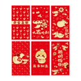 thumbnail image 3 of KLKCMS 6 Pieces Chinese New Year Red Envelopes Hong Bao for Party Favors Graduation G, 3 of 9