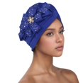 thumbnail image 1 of Women Hat Ruffle Cancer Chemo Turban Wrap Cap Scarf Shawl Rabbit Hats Men Snow Bonnet Hat Winter Men Mad Hat Heated Work Hat Mens Wool Hats Winter Mens Hats for Winter Clementine Hat Mens Cold Weather, 1 of 2