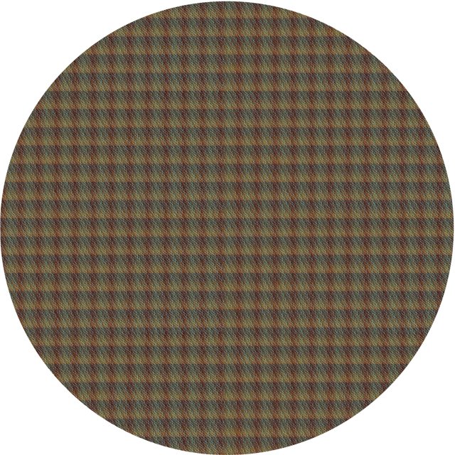 Ahgly Company Tapis Rond Lavable en Machine Intérieur Transitionnel Brun Sépia, 4 Pieds Rond