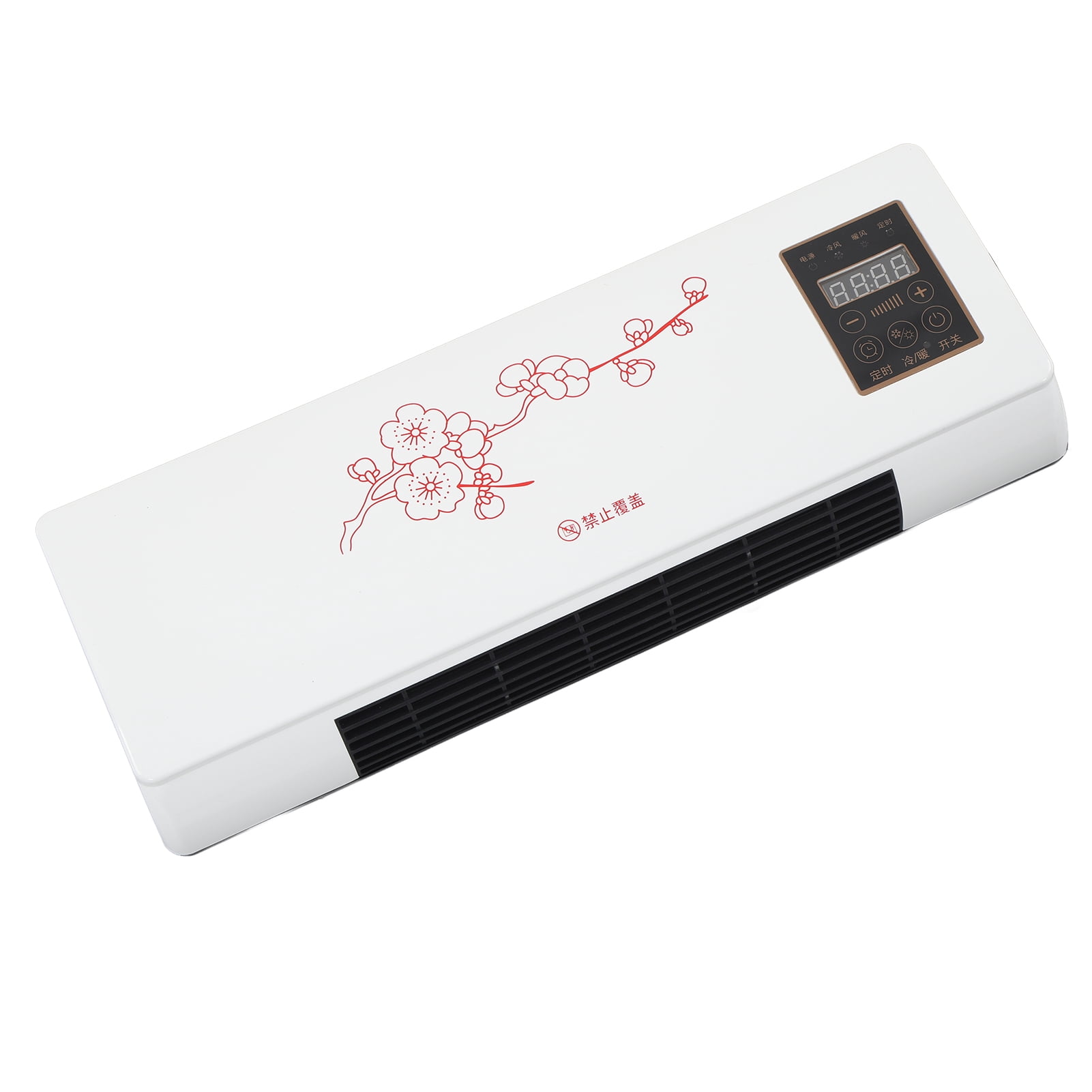 Mini Air Conditioners, Small Wall Air Conditioner With Remote Electric Space Heater For Indoor Use Wall Mounted Heater Fan Digital Display Air Conditioning For Bedroom