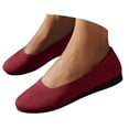thumbnail image 1 of Dakaela Ballerines Chaussures Plates Femmes Habillées Bout Rond à Enfiler Ballerine Marche Mocassins à Petit Talon Compensé, 1 of 9