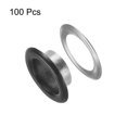 thumbnail image 3 of Unique Bargains 100PCS Grommets Eyelets 2/5 Inch (10mm) ID Hole Metal Self Backing Eyelet with Washers for Leather Matt Black, 3 of 7