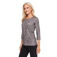 thumbnail image 4 of Iyla Women's 3/4 Sleeve Hacci Top, 4 of 6