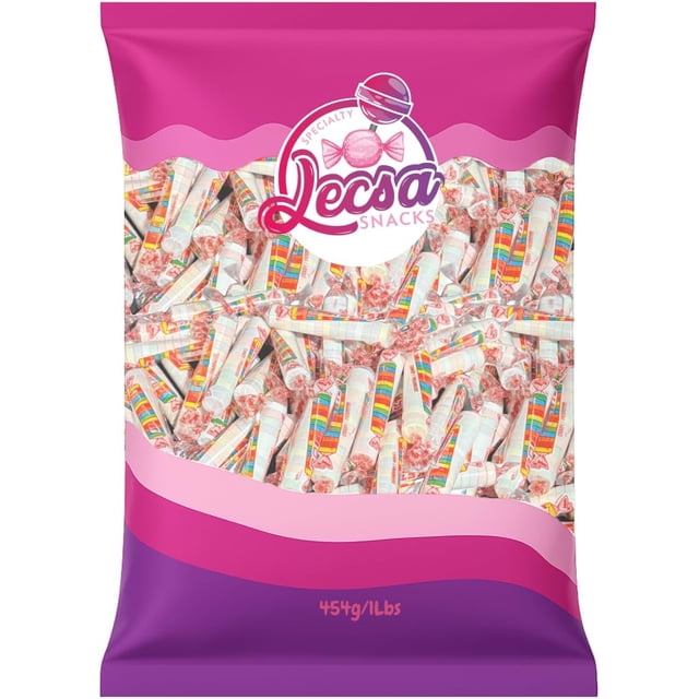 Mini Rockets Hard Candy Rolls (1lb) - Individually Wrapped - Bulk Sweet Treats by Lecsa Specialty Snacks (1 lb)