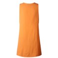 thumbnail image 2 of MAWCLOS Women Tank Dress Solid Color Dresses Button Sundress Casual Work Crew Neck Orange XL, 2 of 5