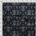 thumbnail image 3 of oneOone Viscose Chiffon Fabric Paisley & Floral Ikat Decor Fabric Printed BTY 42 Inch Wide, 3 of 4