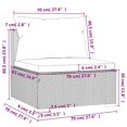 thumbnail image 5 of vidaXL 4 Piece Garden Lounge Set with Cushions Poly Rattan Black, 5 of 5