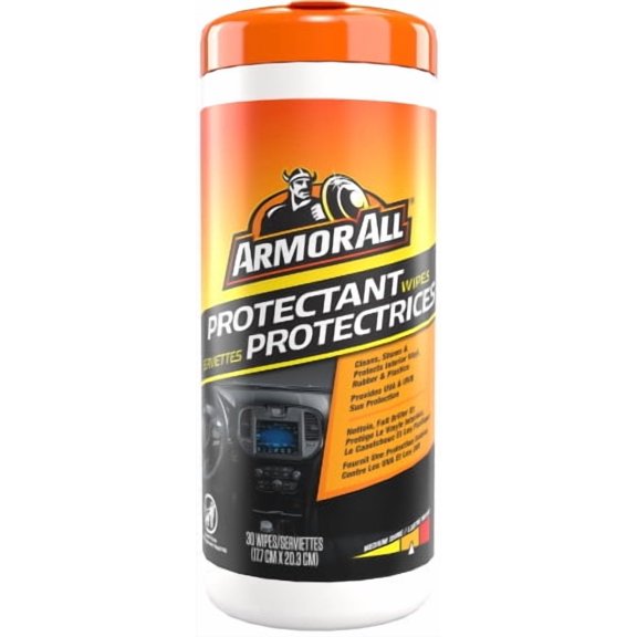 Armor All Original Formula Car Cleaning Protectant Wipes, 30 Count