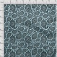 thumbnail image 4 of oneOone Rayon Light Blue Fabric Asian Paisley Block Sewing Craft Projects Fabric Prints By Yard 56 Inch Wide, 4 of 5