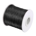 thumbnail image 1 of Unique Bargains Beading Thread Bracelet Weave Bead Craft Cord 0.5mm 159M/Roll (173-Yards) Decorative String, Black, 1 of 7