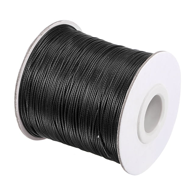 Unique Bargains Beading Thread Bracelet Weave Bead Craft Cord 0.5mm 159M/Roll (173-Yards) Decorative String, Black