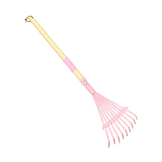 S SERENABLE Mini Garden Hand Tool Compact Portable Pink Gardening Toy for Beach Planting Leaf Rake