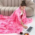 thumbnail image 1 of obinsm Warm Blanket Pink Soft Fleece Blankets Throw Blankets for Bed, 1 of 4
