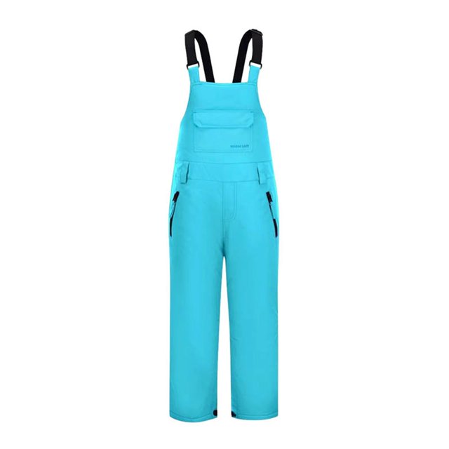 TIEVOSA Children's Ski Snow Pants Warm Overalls Snowboard Winter Pants(Blue)