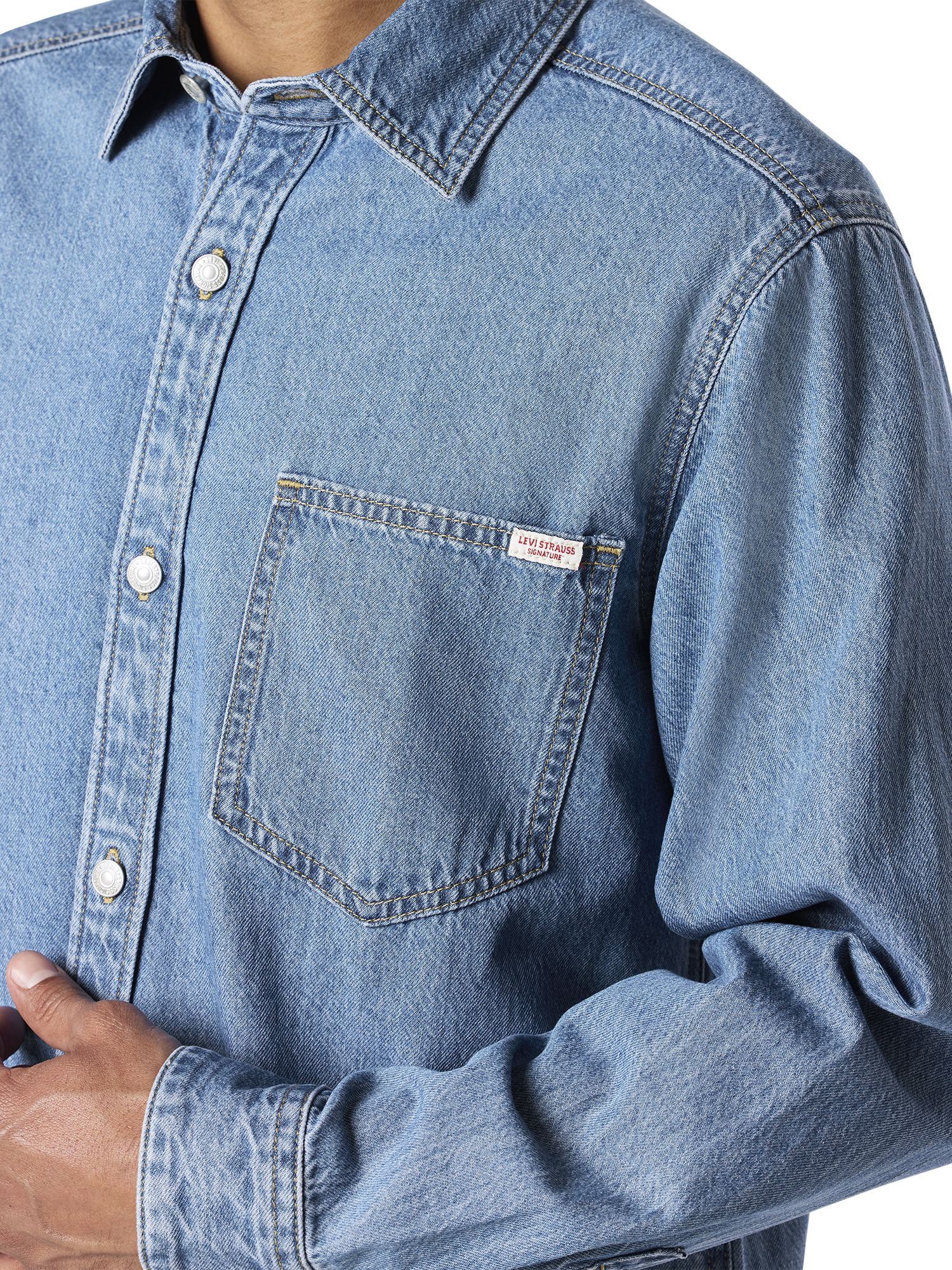 Levi Strauss Signature™ Chemise en denim coupe décontractée