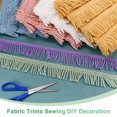 thumbnail image 4 of Uxcell 1 Count Curtain Fringes Fringe Trim for Sofa Clothes Pink 5 Yards, 4 of 6