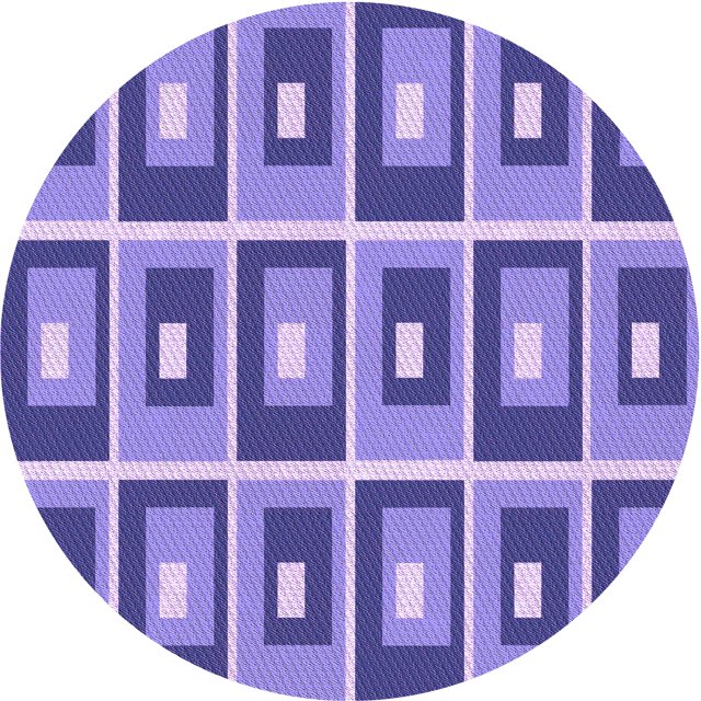 Ahgly Company Tapis d'Intérieur Lavable en Machine Carré Transitionnel Violet Améthyste Violet, 3 Pieds Carré