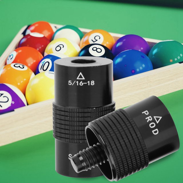 Billard Accessoires, Outil de Forme de Presse de Billard, Outil de Pointe de Piscine Robuste en Aluminium pour Billard Accessoire 5/16-18 Hommes Kit de Réparation