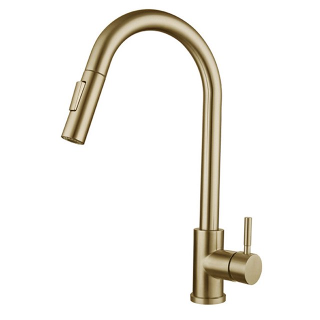 CAROOTU Touching Kitchen Faucet with Pull Down Sprayer Single Handle Stainless Steel for Home Sink