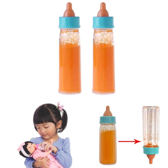 Noehoiugi Magic Milk Bottle Disappearing Liquid Toy Props (2-Pack), 60Ml Stage Performance Illusion Set For Orange Juice And Water Tricks