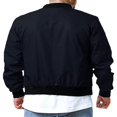 thumbnail image 3 of Veste Bomber pour Hommes Patchwork Manteaux Automne Hiver, 3 of 6