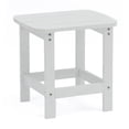 thumbnail image 1 of Tanfly White Side Table – 100% Weather Resistant Polycarbonate, UV Protected, Indoor and Outdoor Use, 1 of 4
