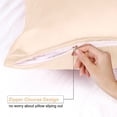 thumbnail image 2 of Unique Bargains Satin Pillowcase Zippered Silky Sateen, 2 of 9