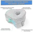 thumbnail image 3 of Heart Shaped Orthopedic Sleeping Pillow For Legs Wedge Cushion With Knee Support Sciatica Pads Body, 3 of 4