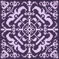thumbnail image 1 of Ahgly Company Tapis d'Intérieur Lavable en Machine Carré Transitionnel Violet Foncé, 4 Pieds Carré, 1 of 7