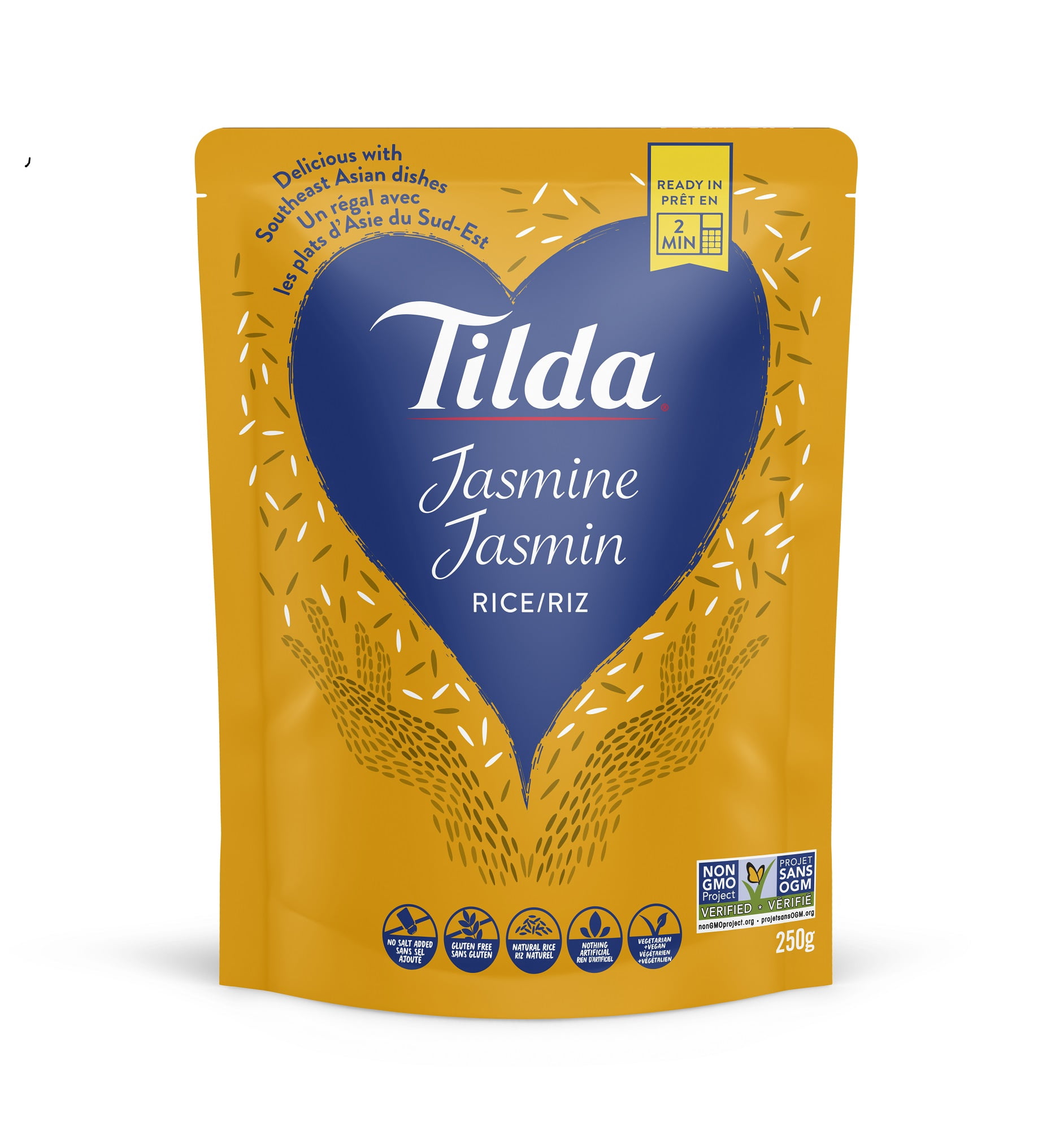riz a la vapeur pret-à-chauffer Tilda - riz au jasmin 250G