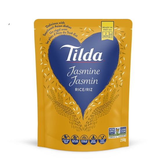 riz a la vapeur pret-à-chauffer Tilda - riz au jasmin 250G