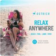 thumbnail image 2 of Ostrich Fauteuil de Randonnée Confortable pour Femmes, Chaise de Plage et de Piscine Extérieure avec Sangles pour Sac à Dos, Rose, 2 of 12