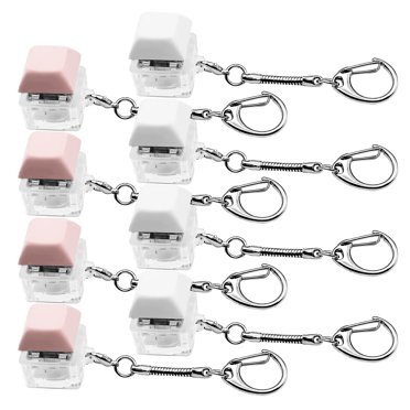 8 Pcs Jouet de Décompression Clavier DIY Cadeaux Lisses Soulagement du Stress Amovible