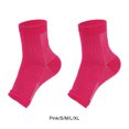 thumbnail image 3 of Ruiboury 2a Set Of 2 Non-skid Compression Socks For Ankles Brace Comfortable To Wear pink S/M 1Set, 3 of 6