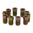 thumbnail image 1 of 10 Packs 10mmx1mm Brake Pipe Screw Nuts For Braking Brakes Golden, 1 of 8