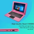 thumbnail image 4 of CHIBBS 10.1" Inch Windows 10 Laptop Computer, 6gb Ram+ 64gb Rom, HDMI, USB, Bluetooth, Wi-Fi- Pink, 4 of 8