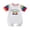 White, variant on Wxirdiow Newborn Boy Summer Clothes Newborn Baby Short Sleeve Bodysuit Baby Clothes For Boys And Girls Children's Rainbow Onesie Summer Super Cute White Size,0-3 Months