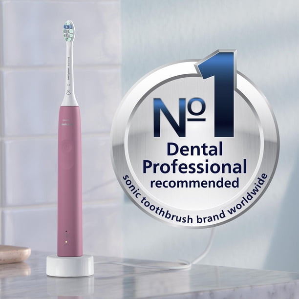 PHILIPS Sonicare ExpertClean ピンク 替ブラシ5本付 Philips Sonicare 4100 Rechargeable Electric Toothbrush, Deep Pink