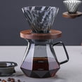 thumbnail image 4 of UsRHHA Hand Brewed Coffee Sharing Pot with Filter, Gray Cloud Pattern Glass Drip Coffee Maker, Pour Over Coffee Brewing Equipment, 4 of 6