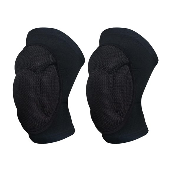 jinwen Knee Pads Braces Thick Sponge Protector Kneepads for Dancing Tennis Football Black L