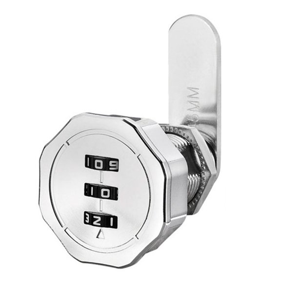 Zinc Alloy Turn Tongue Lock Locker Combination Lock Suitable For 1-20mm Plate