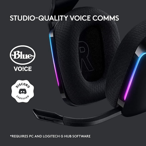 Logitech G733 ワイヤレスヘッドセット Logitech G733 LIGHTSPEED Wireless RGB Gaming Headset - Black