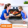 thumbnail image 3 of OULII Baking Tray Oven Trays Black Stainless Steel Nonstick Surface Food Preparation For Home Users 2 Pcs, 3 of 8