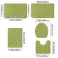 thumbnail image 3 of Memory Foam Bath Mat 5 Set Bathroom Rugs for 5 Pcs Toilet Mats Universal Soft Comfortable Water Absorption Non-Slip Thick Machine Washable Easier To Dry Dark Outdoor Mats for Front Door, 3 of 7