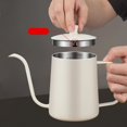 thumbnail image 4 of 350/600ml Stainless Steel Gooseneck Kettle Hand Drip Pour Over Coffee Spout Pot, 4 of 10