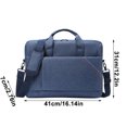 thumbnail image 2 of Blue Oxford Cloth Laptop Bag Briefcase 156 Inch Shoulder Messenger Bag For Men Women Waterproof Business Computer Bag With Multiple Pockets Adjustable Strap Large Capacity In Blue, 2 of 6